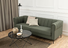 Load image into Gallery viewer, Cuxton Coffee Table Black Smoked Glass Metal Frame 80cm