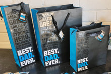 Load image into Gallery viewer, Best Dad Ever Luxury Range of Gift Bags - 3 Sizes - Fathers Day or Birthday Gift Wrap