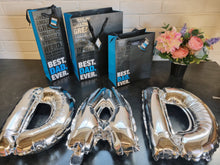 Load image into Gallery viewer, Best Dad Ever Luxury Range of Gift Bags - 3 Sizes - Fathers Day or Birthday Gift Wrap