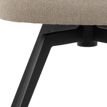 Load image into Gallery viewer, Darlene Dining Chair Beige Fabric Upholstered Swivel With Pocket Springs And Metal Legs
