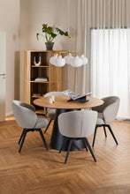 Load image into Gallery viewer, Darlene Dining Chair Beige Fabric Upholstered Swivel With Pocket Springs And Metal Legs