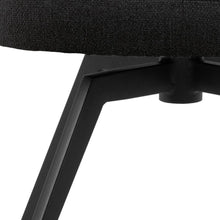 Load image into Gallery viewer, Darlene Dining Chair Dark Grey Fabric Upholstered Swivel With Pocket Springs And Metal Legs
