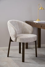 Load image into Gallery viewer, Darlene Juto Beige Fabric Upholstered Oak Dining Chairs With Pocket Springs, Set Of 2