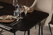 Load image into Gallery viewer, Darlington Black Extending Space Saving Rectangle Dining Table, 2 To 4 Seats, 140cm