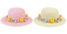 Load image into Gallery viewer, Straw style Hat for Kids-Plain Easter Bonnet for Decorating Pink or Natural 51cm