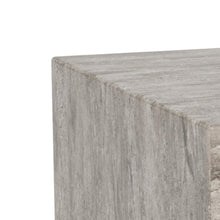 Load image into Gallery viewer, Dice Double Coffee Table Set Large Rectangular And Square Grey Marble Furniture 100cm