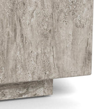 Load image into Gallery viewer, Dice Double Coffee Table Set Large Rectangular And Square Grey Marble Furniture 100cm