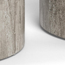 Load image into Gallery viewer, Dice Double Oval Coffee Table Set Large Grey Marble 2 Piece Set 58cm and 50cm