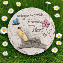 Load image into Gallery viewer, Dog Memorial Stone Garden Grave Sadly Missed Pet Gift