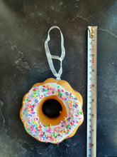 Load image into Gallery viewer, Doughnut Hanging Decoration Ornament With Realistic Icing Sprinkles 10x10cm