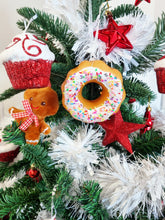 Load image into Gallery viewer, Doughnut Hanging Decoration Ornament With Realistic Icing Sprinkles 10x10cm