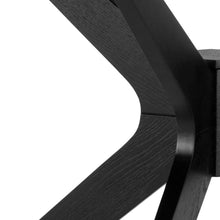 Load image into Gallery viewer, Duncan Desiderio Black Oak Dining Table With Round Top And Cross Legs, 4 Seats