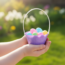 Load image into Gallery viewer, 6 Mini Easter Baskets In Pastel Colours For Small Eggs, Collecting Or Display