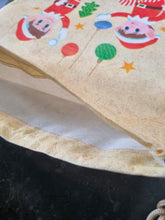 Load image into Gallery viewer, Drawstring Elf Christmas Eve Bag Sack Stocking - 55cm x 36cm