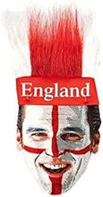 Load image into Gallery viewer, England Headband St George Flag Fun Head Fury Red White Hat