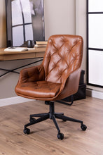 Load image into Gallery viewer, Erik Faux Leather Home Office Desk Chair With Armrests, Brake Castors, Gas lift And Swivel
