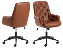Load image into Gallery viewer, Erik Faux Leather Home Office Desk Chair With Armrests, Brake Castors, Gas lift And Swivel
