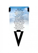 Load image into Gallery viewer, Husband Laminated Memorial Funeral Grave Card With Special Message