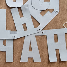 Load image into Gallery viewer, Happy Fathers Day Ready To Hang Party Black Blue Banner 180cm