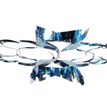 Load image into Gallery viewer, Blue Silver Foil Christmas Decorations Hanging Garland Xmas Decs Choose From 7 Designs