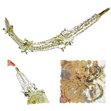 Load image into Gallery viewer, Gold Foil Christmas Decorations Hanging Garland Xmas Decs Choose From 7 Designs