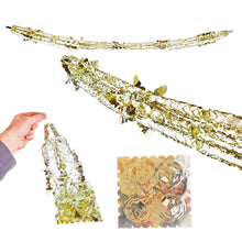 Load image into Gallery viewer, Gold Foil Christmas Decorations Hanging Garland Xmas Decs Choose From 7 Designs