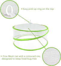 Load image into Gallery viewer, Set Of 2 Food Cover Outdoor BBQ Picnic Cake Mesh Mosquito Fly Net Protector Pink 30cm / 12Inch Kitchen Lightweight