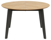 Load image into Gallery viewer, Georgetown Extending Oak Herringbone Rectangle Dining Table Round Oval 120/198x74.5 cm