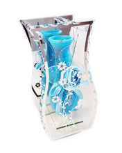 Load image into Gallery viewer, Glass Bud Vase With Striking Fancy Glam Detail In A Choice Of Cream, Black, Red Or Blue