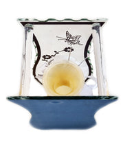 Load image into Gallery viewer, Glass Bud Vase With Striking Fancy Glam Detail In A Choice Of Cream, Black, Red Or Blue