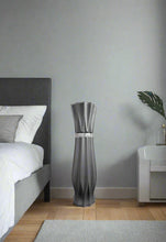 Load image into Gallery viewer, Large Grey Ceramic Floor Standing Vase With Stripe 60cm Home Decor