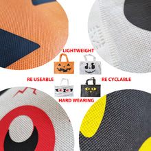 Load image into Gallery viewer, Halloween Canvas Tote Shopping Treat Bag In Ghost Pumpkin Mummy Or Cat Design