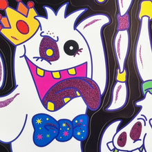 Load image into Gallery viewer, Giant Halloween Window Decal Stickers Peel Off Glitter Bright Spooky Cute Window Glass Stickers In 3 Styles