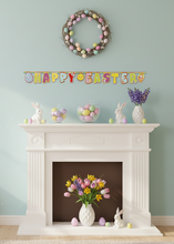 Load image into Gallery viewer, Happy Easter Cardboard Hanging Banner with Eggs and Sun Large Size 180cm 6ft