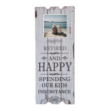 Load image into Gallery viewer, Wall Art Photo Frame Gift, 'Retired And Happy Spending Our Kids Inheritance'