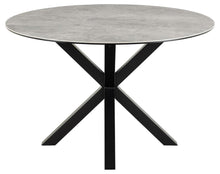 Load image into Gallery viewer, Heaven Round Dining Table 119cm Grey With Solid Metal Base
