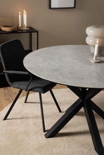Load image into Gallery viewer, Heaven Round Dining Table 119cm Grey With Solid Metal Base