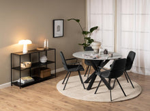 Load image into Gallery viewer, Heaven Round Dining Table 119cm Grey With Solid Metal Base