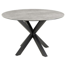 Load image into Gallery viewer, Heaven Round Dining Table 119cm Grey With Solid Metal Base