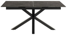 Load image into Gallery viewer, Heaven Extendable Black Dining Table Large Spacious Ceramic 168/210 x 90 cm