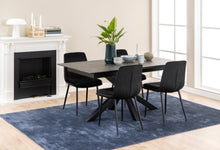 Load image into Gallery viewer, Heaven Extendable Black Dining Table Large Spacious Ceramic 168/210 x 90 cm