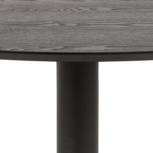 Load image into Gallery viewer, Ibiza Round Black Dining Table Large Spacious 110cm Top And Solid Metal Base