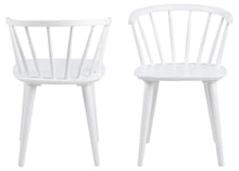 Load image into Gallery viewer, Ida Stylish White Dining Chair, Set Of 2 Curved Spoked Designer Chairs