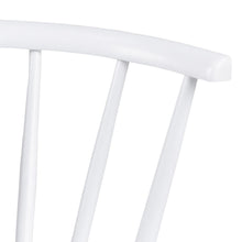 Load image into Gallery viewer, Ida Stylish White Dining Chair, Set Of 2 Curved Spoked Designer Chairs