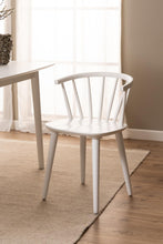 Load image into Gallery viewer, Ida Stylish White Dining Chair, Set Of 2 Curved Spoked Designer Chairs