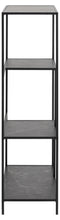 Load image into Gallery viewer, Infinity Bookcase Shelving Unit In Black With 3 Shelves 72x32x114 cm