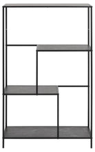 Load image into Gallery viewer, Infinity Bookcase Shelving Unit In Black With 3 Shelves 72x32x114 cm