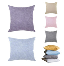 Load image into Gallery viewer, Plain Pastel Woven Textured Cushions, 43 cm Square, Filled Decorative Fine Waffle Throw Pillows for Living or Bedroom