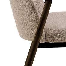 Load image into Gallery viewer, Luxury Leo Beige Upholstered Fabric Dining Chair With Solid Metal Base, Set of 2 Dining Chairs