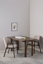 Load image into Gallery viewer, Luxury Leo Beige Upholstered Fabric Dining Chair With Solid Metal Base, Set of 2 Dining Chairs